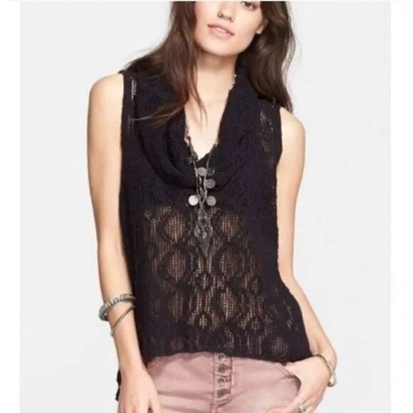 ✨Free People 'Just like that' cowl neck top✨ - Picture 1 of 8